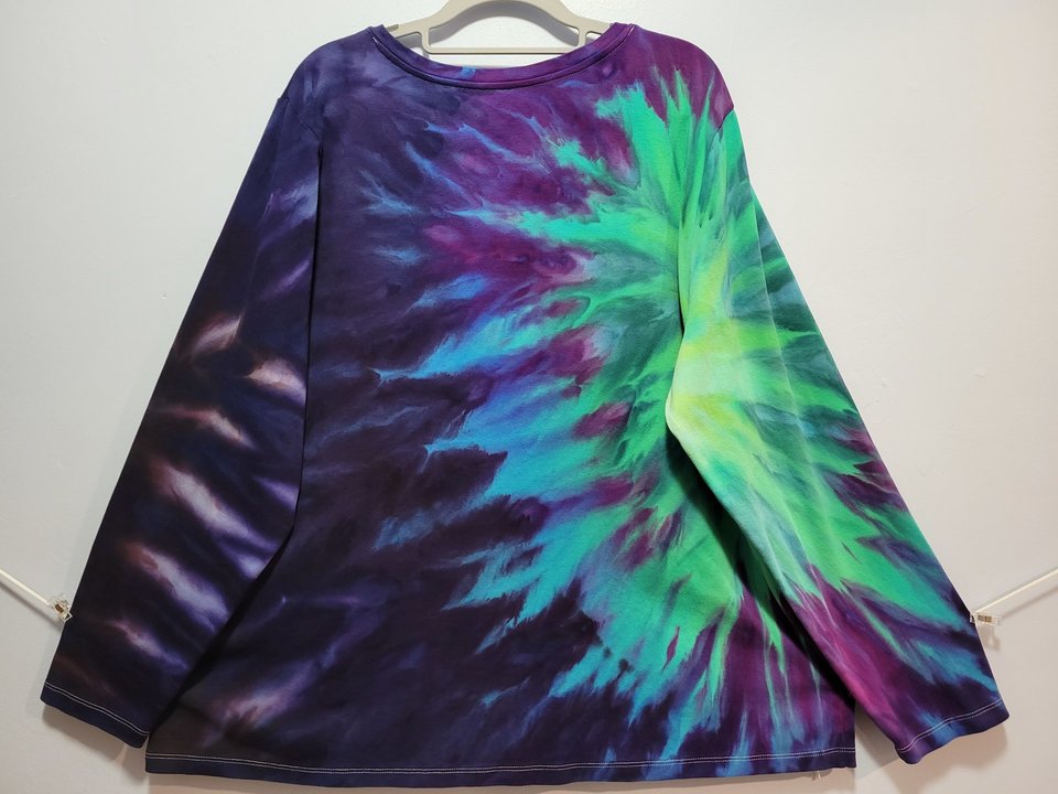 3XL V-neck Long Sleeve, Northern Lights