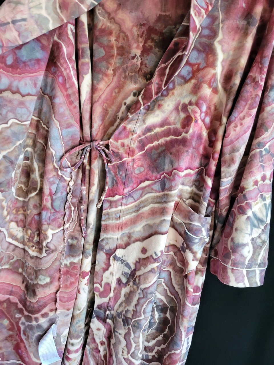 2XL 16-20 Hooded Robe, Plum Port Geode