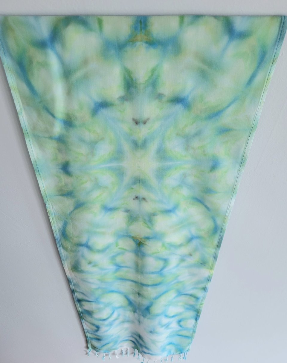 Scarf, Rayon, Mermaid Splash