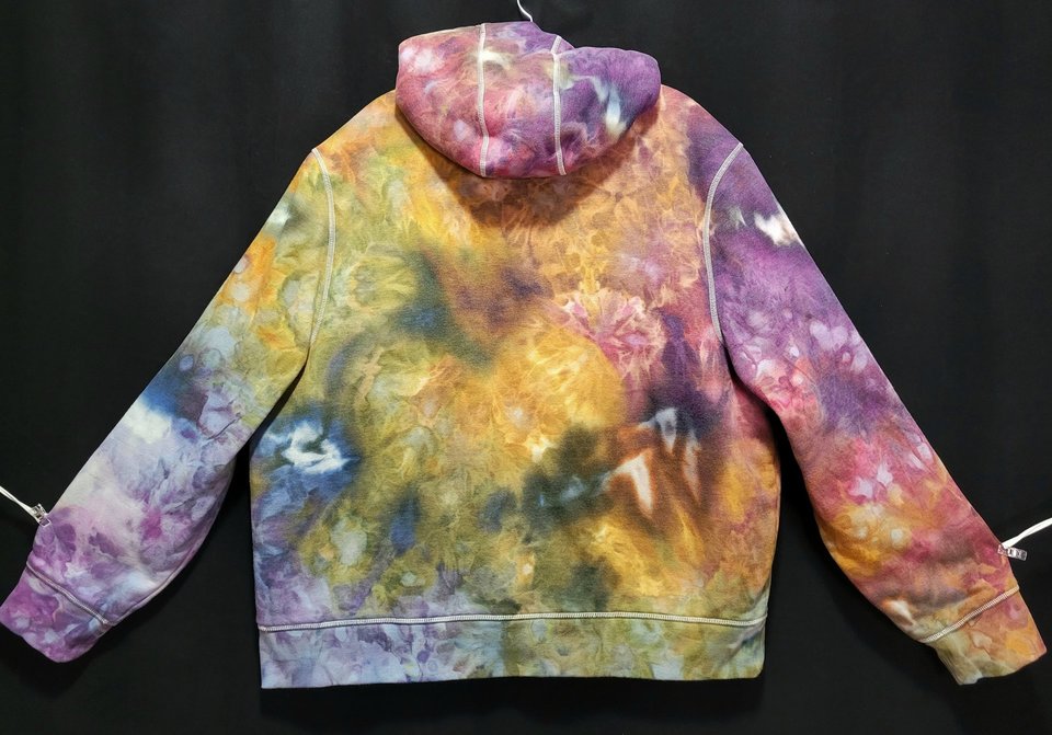 XXL Sherpa Lined Hoodie, Earthy Rainbow