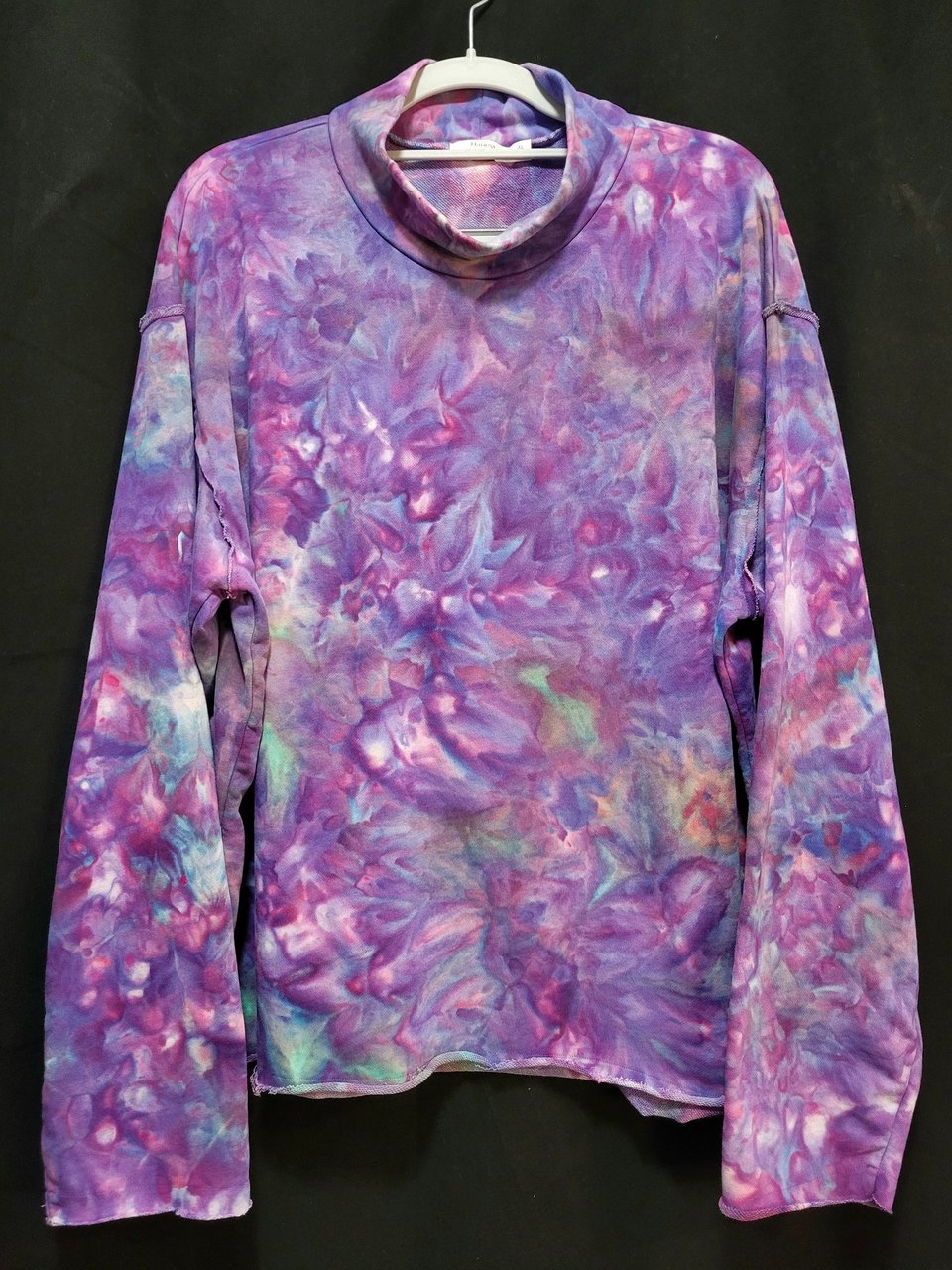 XL Mock Neck, French Terry, Strawberry Skies