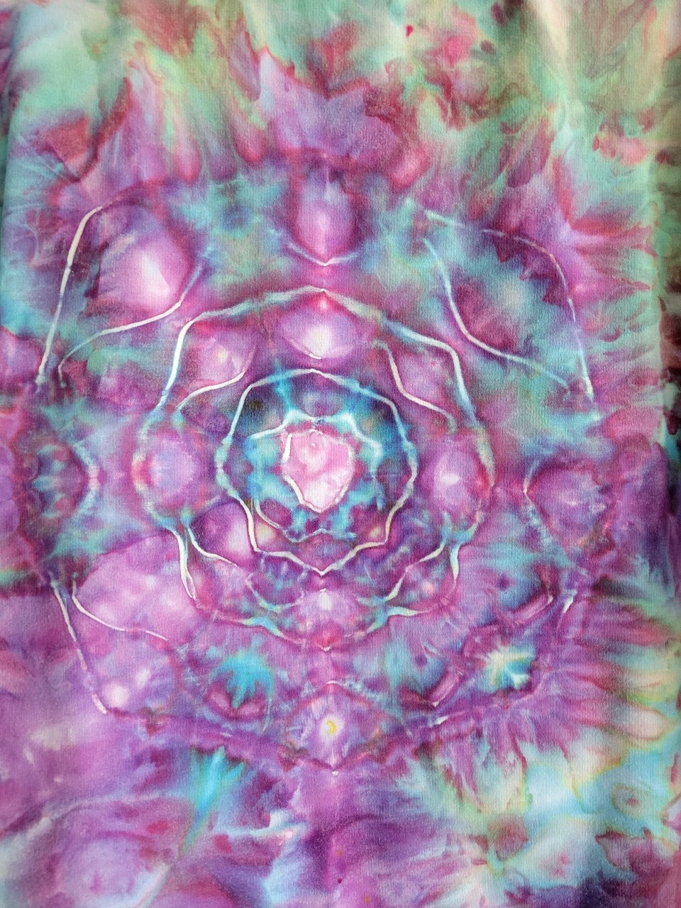XL Zip-Up Hoodie, Strawberry Mandala