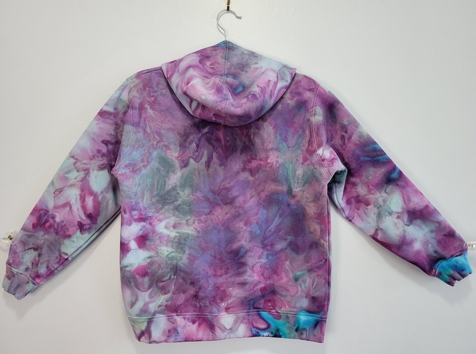 M Child Size Hoodie, Violet Heart