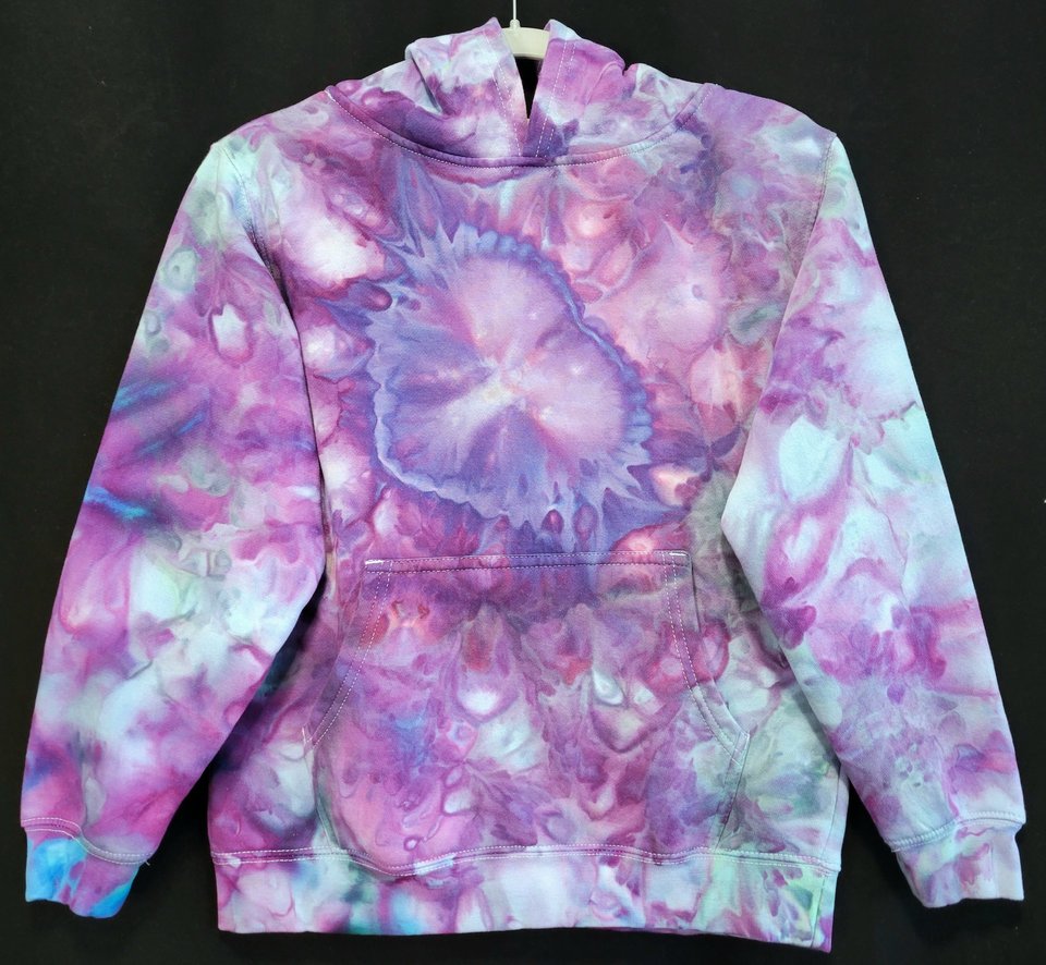M Child Size Hoodie, Violet Heart