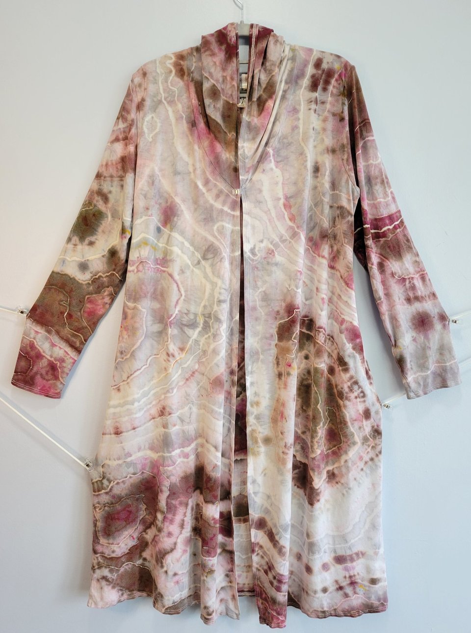 XL Hooded Duster, Winter Berries