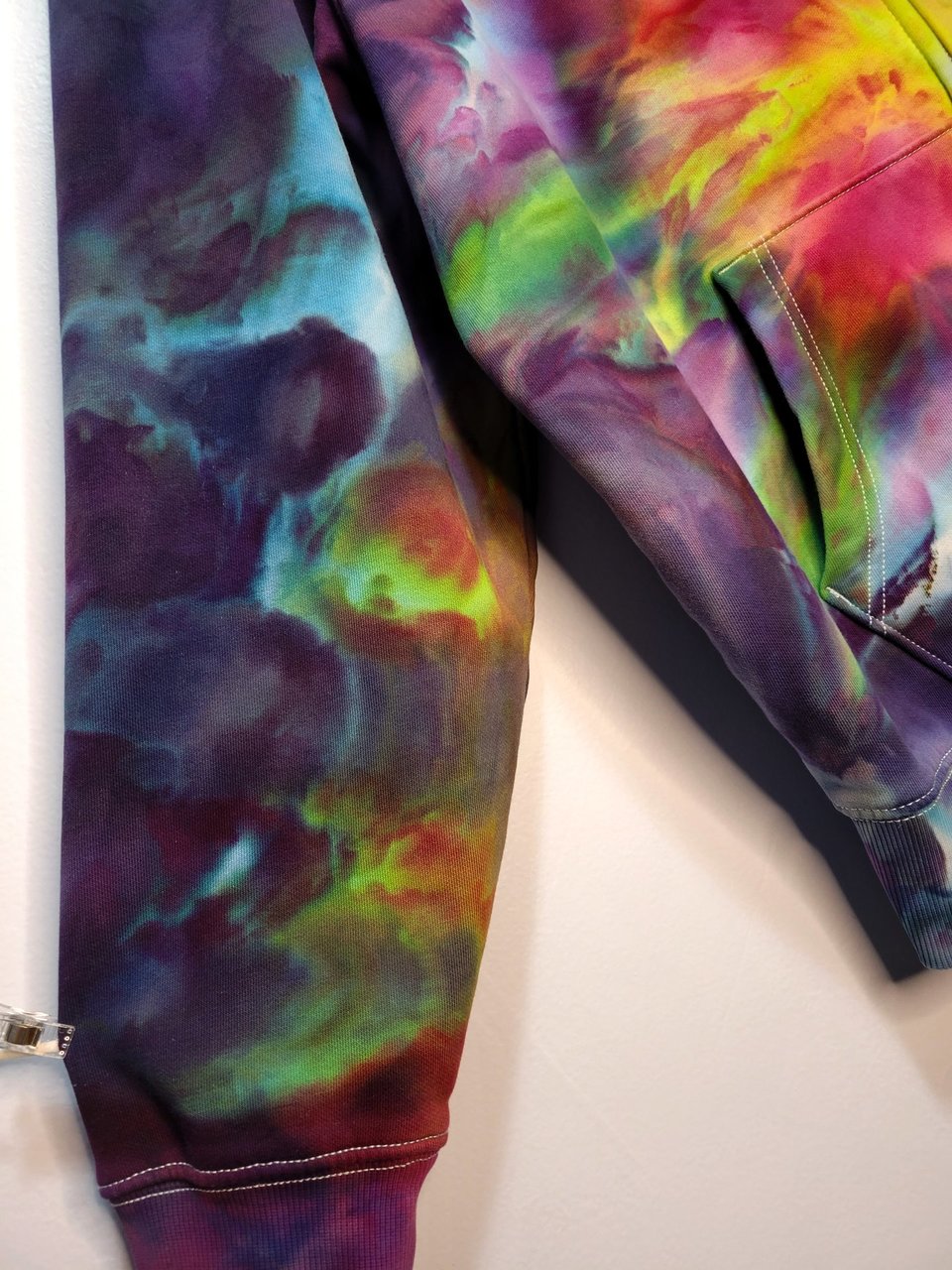 L Oversized Zip-Up Hoodie, Nuclear Sunset