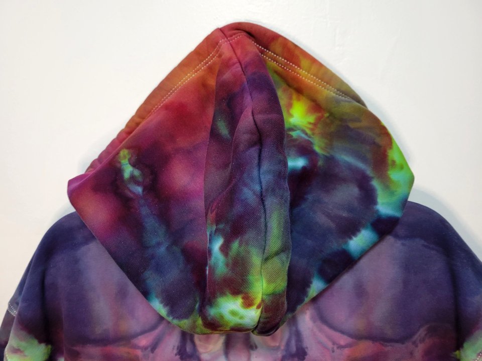 L Oversized Zip-Up Hoodie, Nuclear Sunset