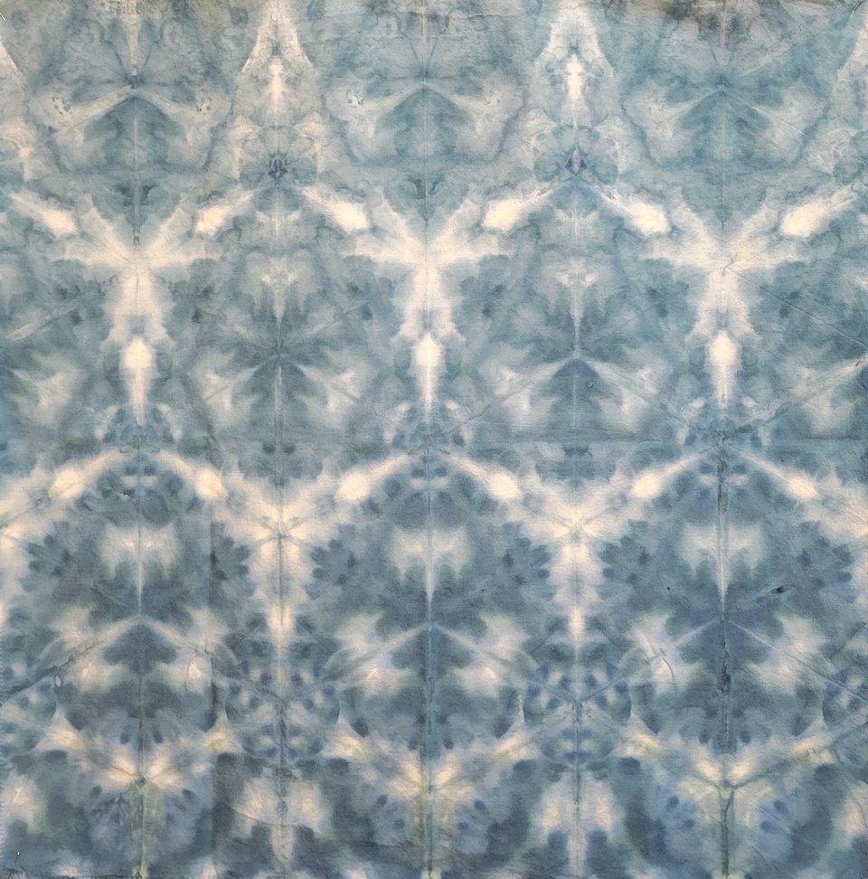 Bandana, Medium, Deep Blue Sea Shibori