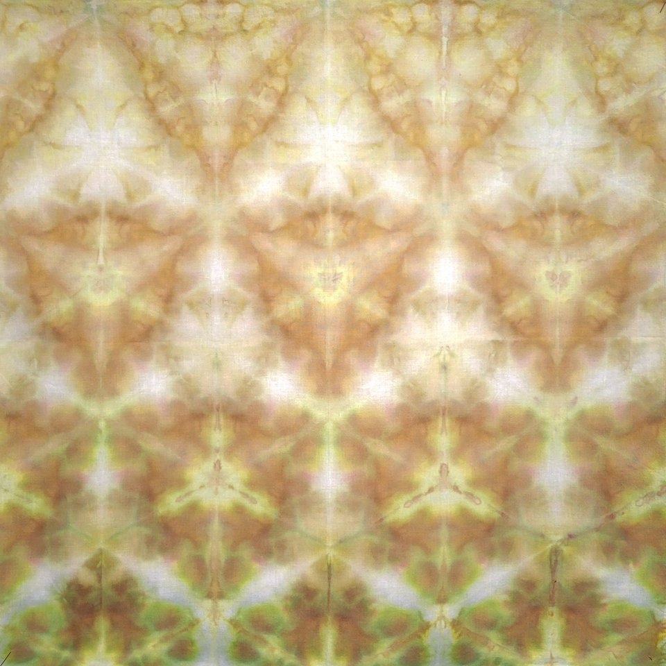 Bandana, Medium, Oat Milk Shibori