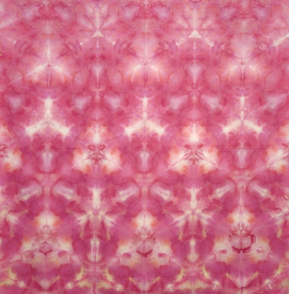 Bandana, Medium, Scarlet Begonia Shibori