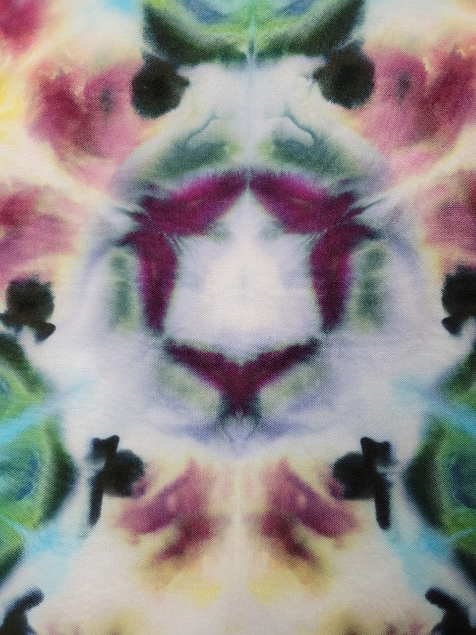 Scarf, Rayon, Shibori Antique Flowers