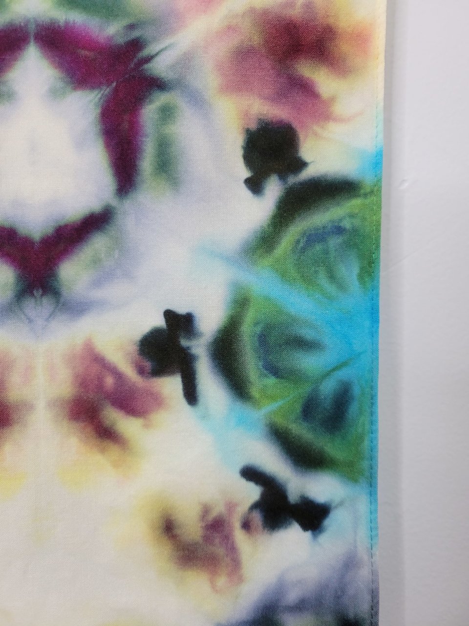 Scarf, Rayon, Shibori Antique Flowers