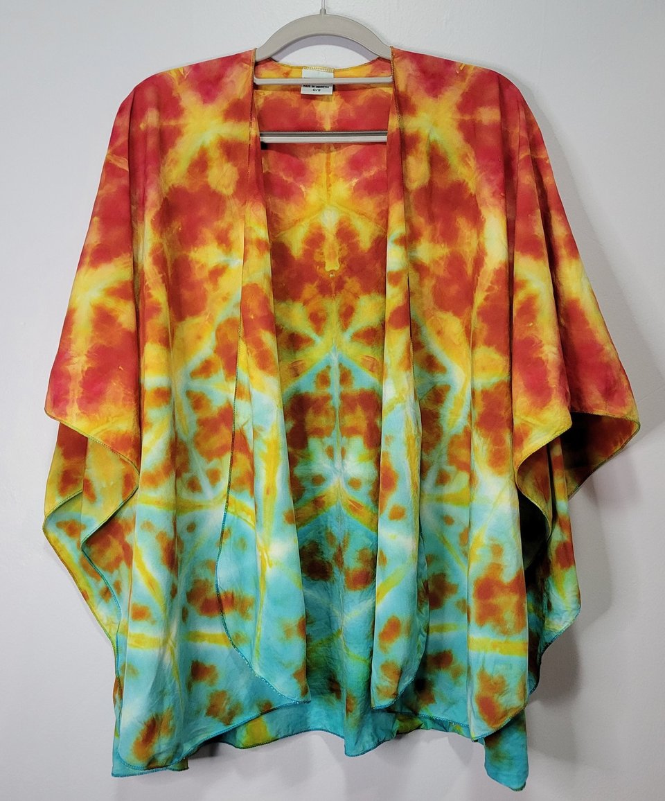 Ruana, Dragon's Egg Shibori