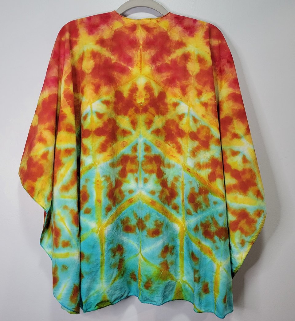Ruana, Dragon's Egg Shibori