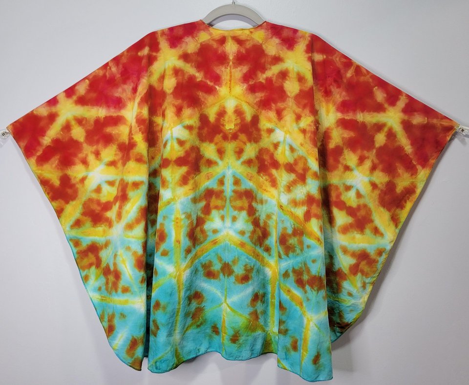 Ruana, Dragon's Egg Shibori