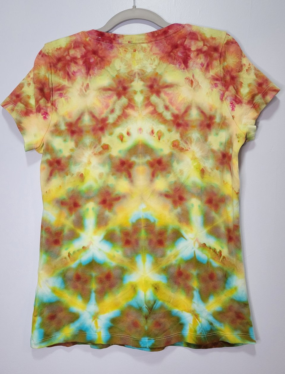 M V-neck T, Dragon's Egg Shibori 