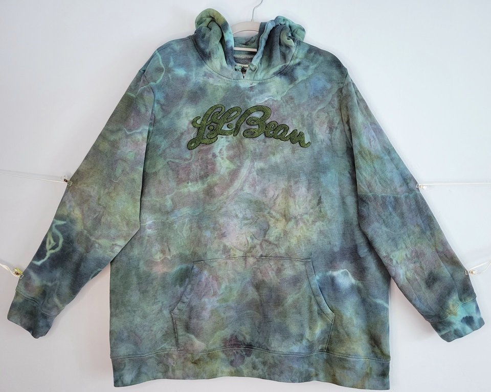 3XL LL Bean Women's Hoodie, Tidal Pool