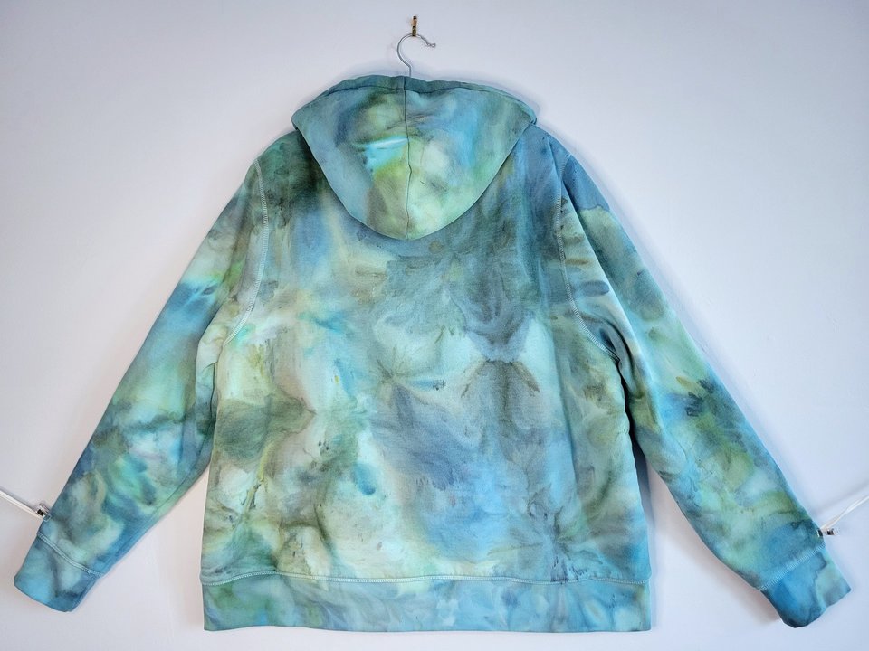XXL Unisex Sherpa Lined Hoodie, Seafoam