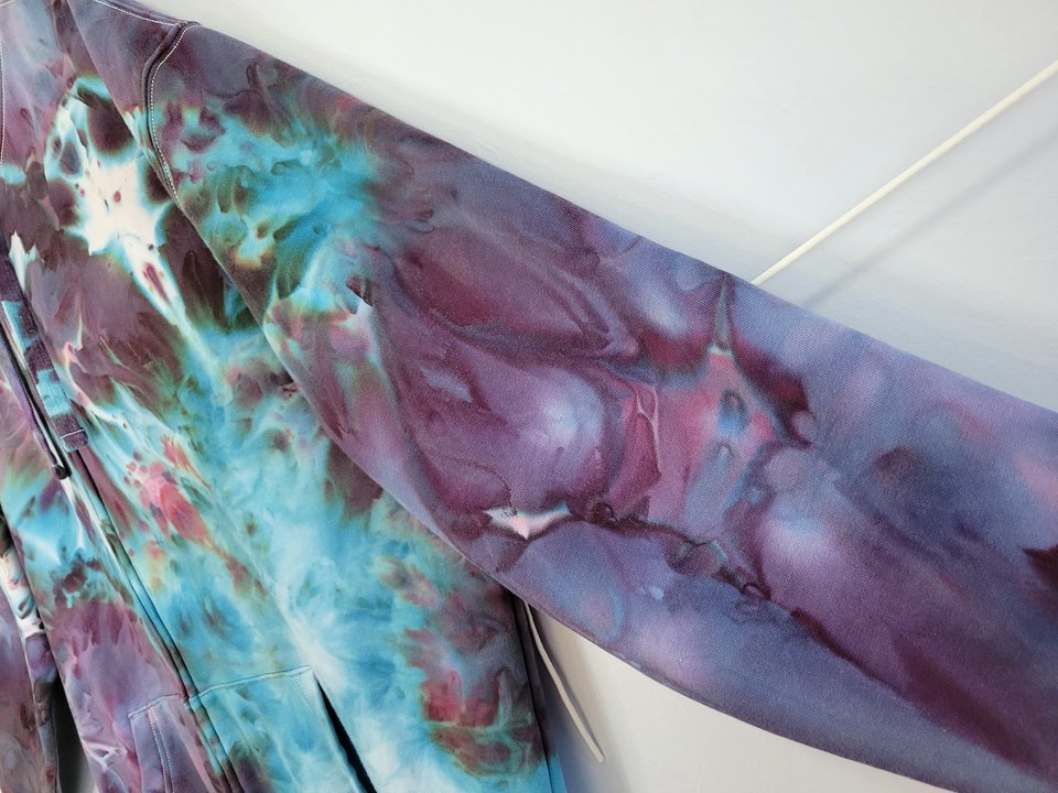 XL Tall Zip-Up Hoodie, Cosmic Storm