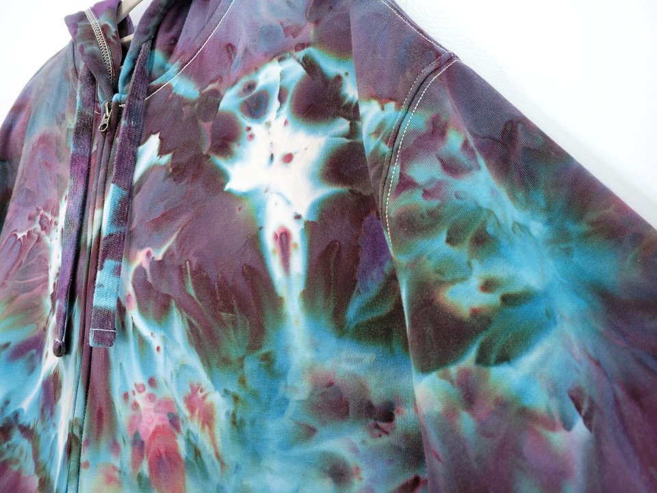 XL Tall Zip-Up Hoodie, Cosmic Storm