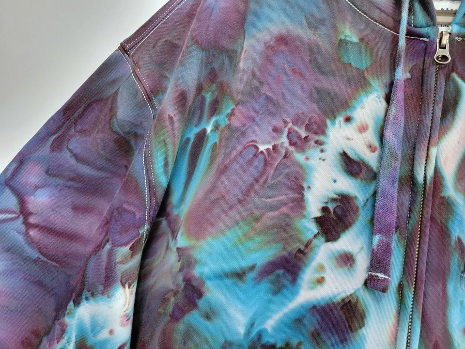 XL Tall Zip-Up Hoodie, Cosmic Storm