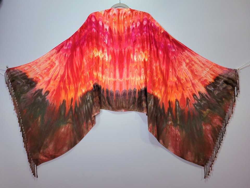 Shawl, Flamingo Wing
