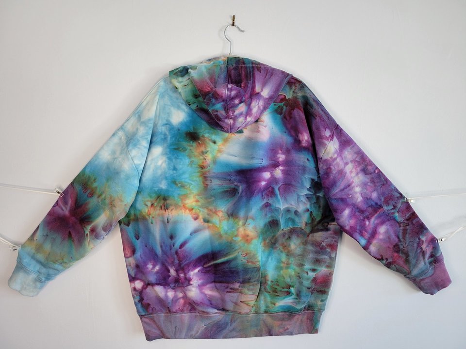 XL Viscose Hoodie, Strawberry Skies