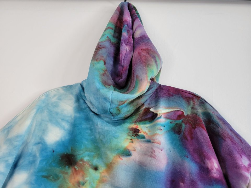 XL Viscose Hoodie, Strawberry Skies