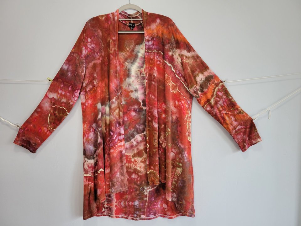 2XL Waterfall Duster, Fire Agate