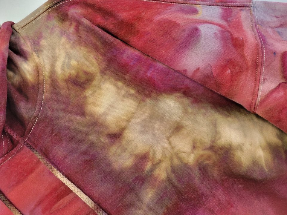 XXL Velour Lined Hoodie, Aged Wine