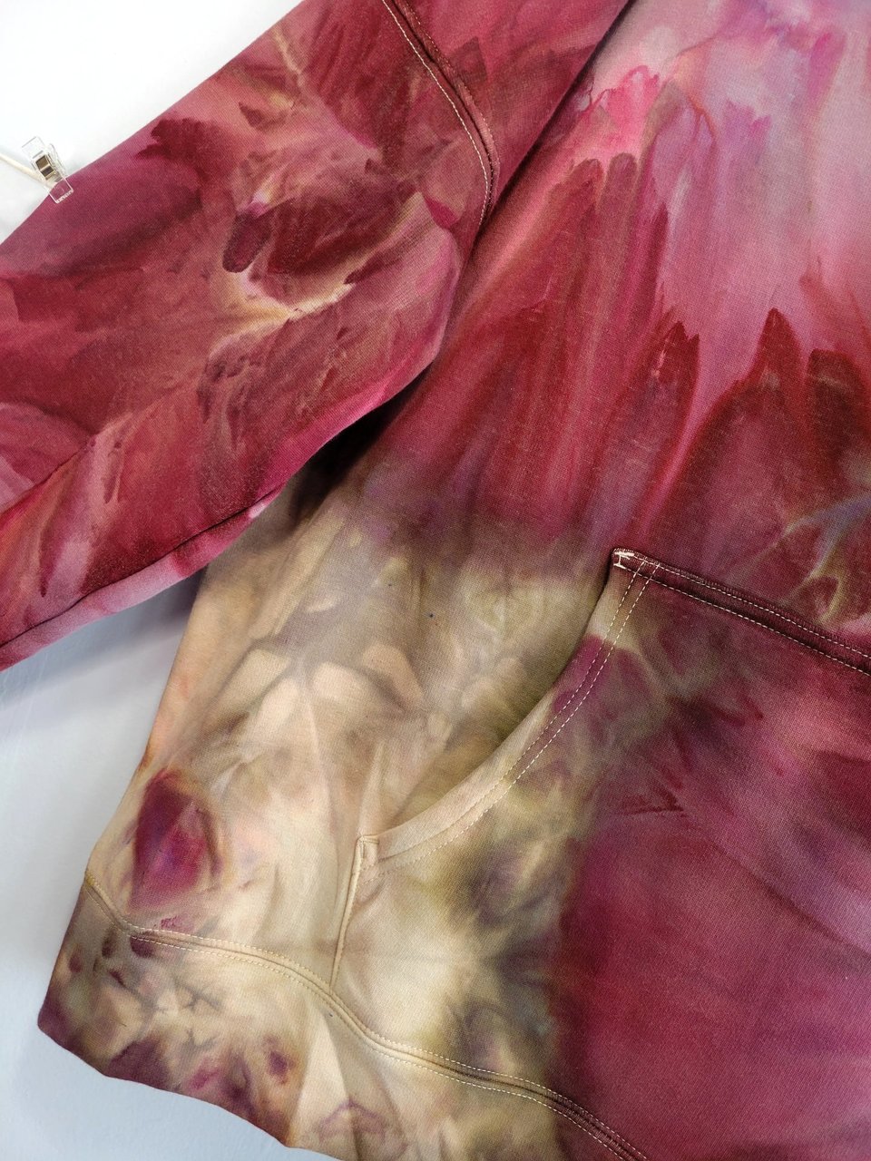 XXL Velour Lined Hoodie, Aged Wine