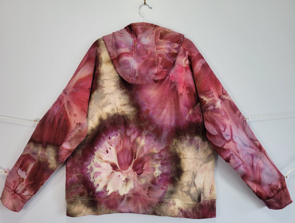XXL Velour Lined Hoodie, Aged Wine