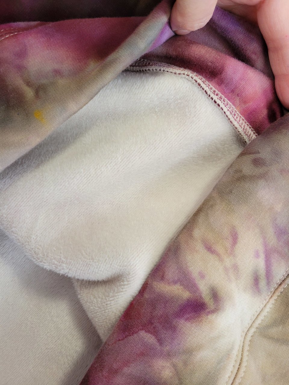 XXL Velour Lined Hoodie, Aged Wine