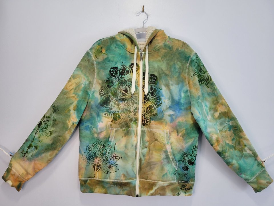 M Sherpa Zip-Up Hoodie, Woodland Elf