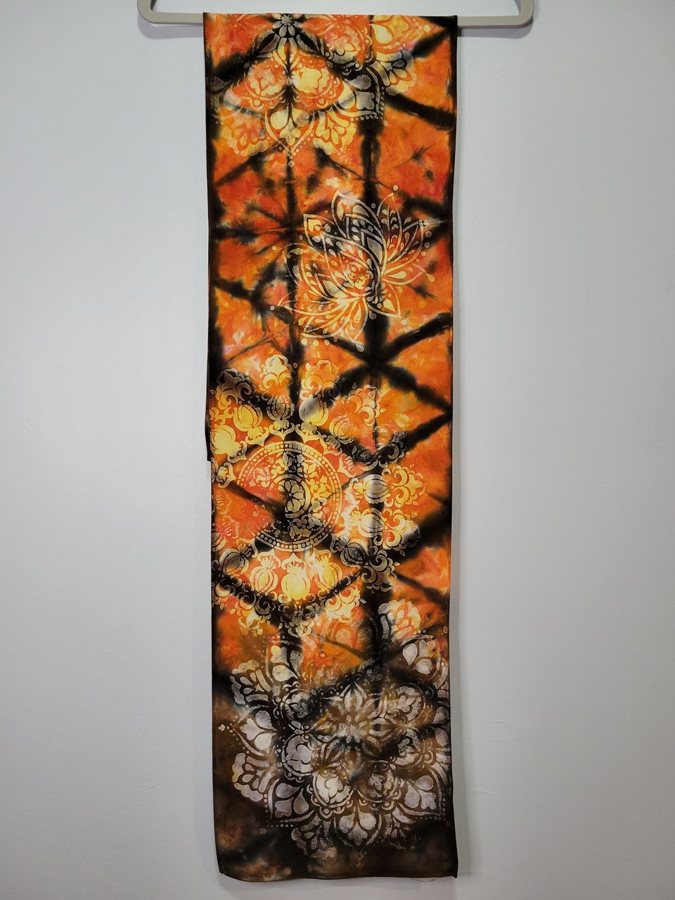 Scarf, Rayon, Fall Shibori