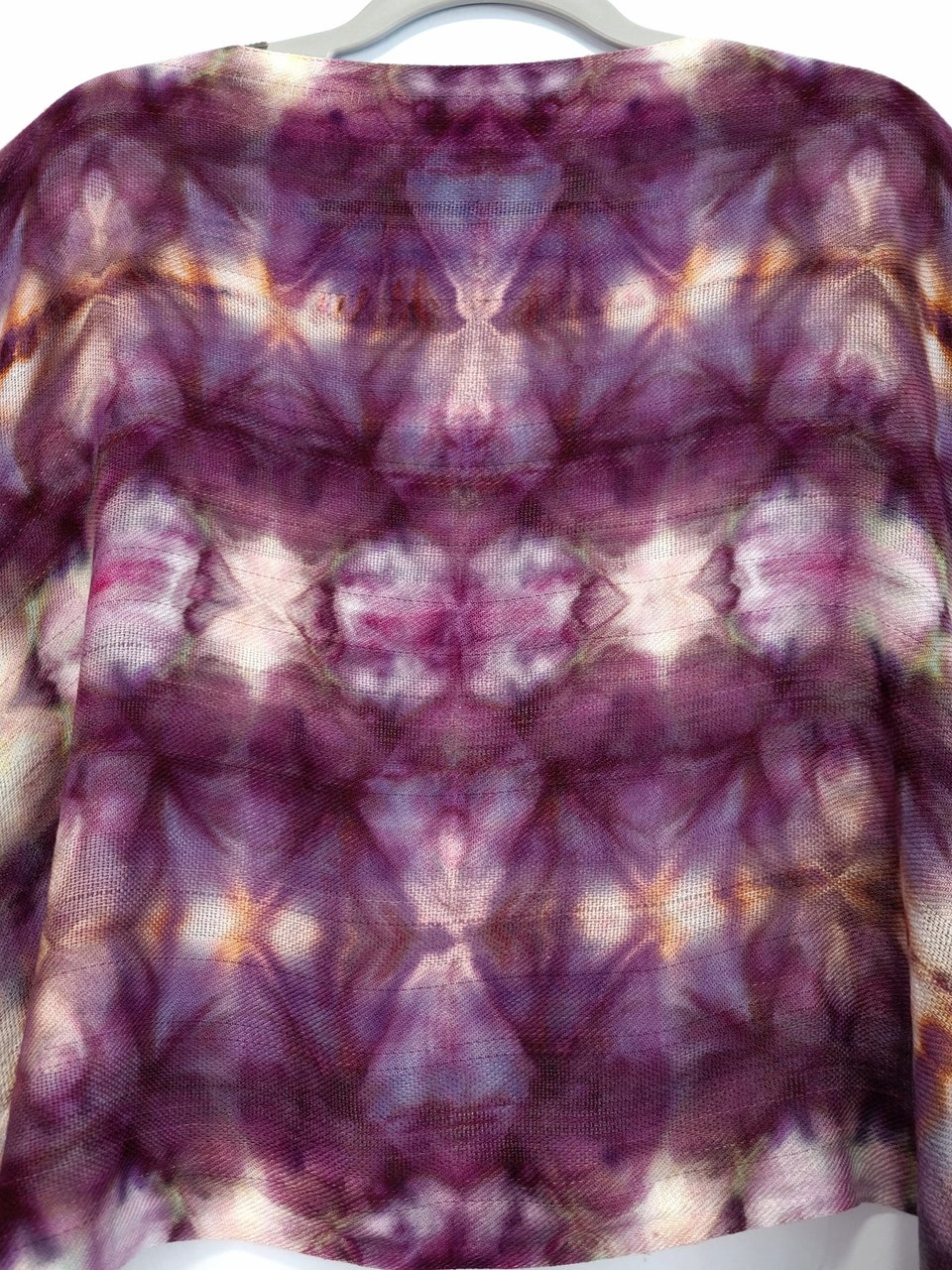Scarf, Handwoven, Magic Plum Shibori
