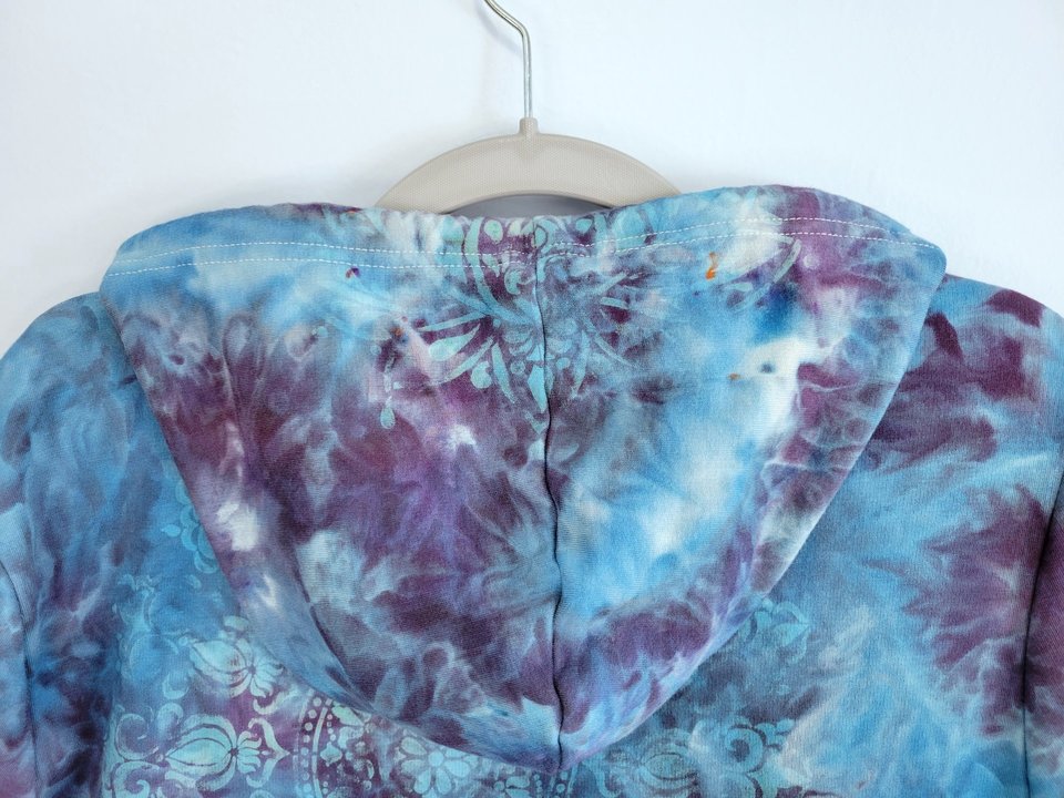 S Zip-Up Viscose Hoodie, Cosmic Mandala