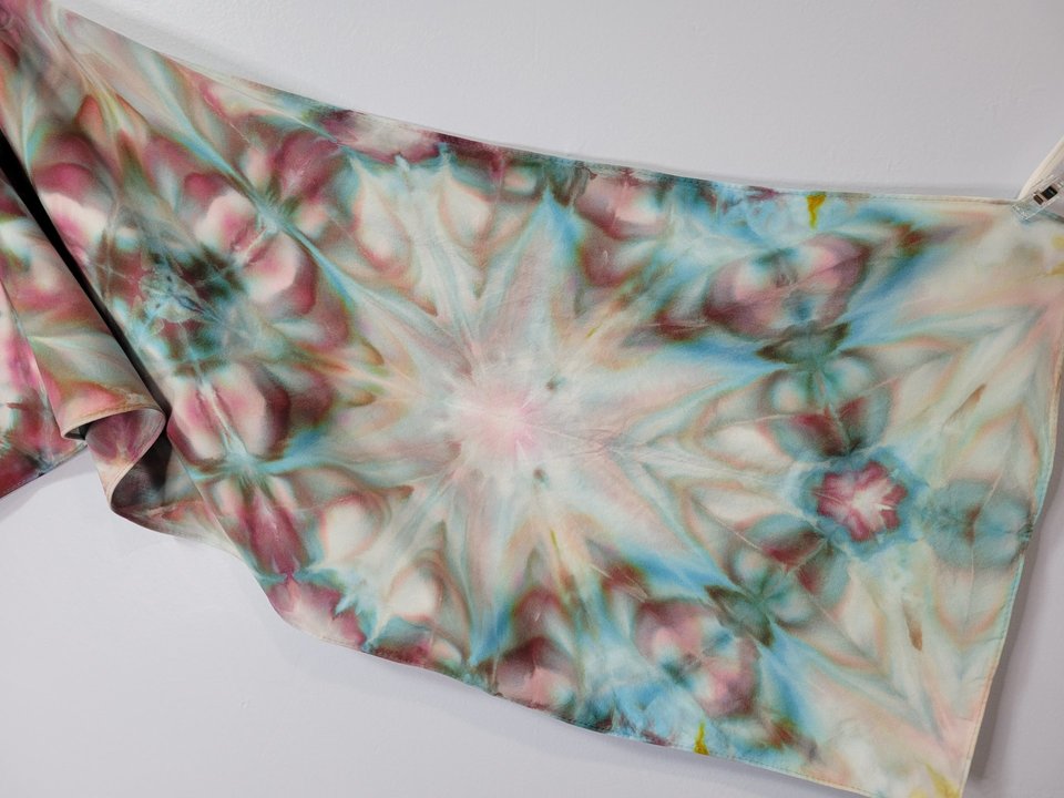 Scarf, Bamboo, Stormy Skies