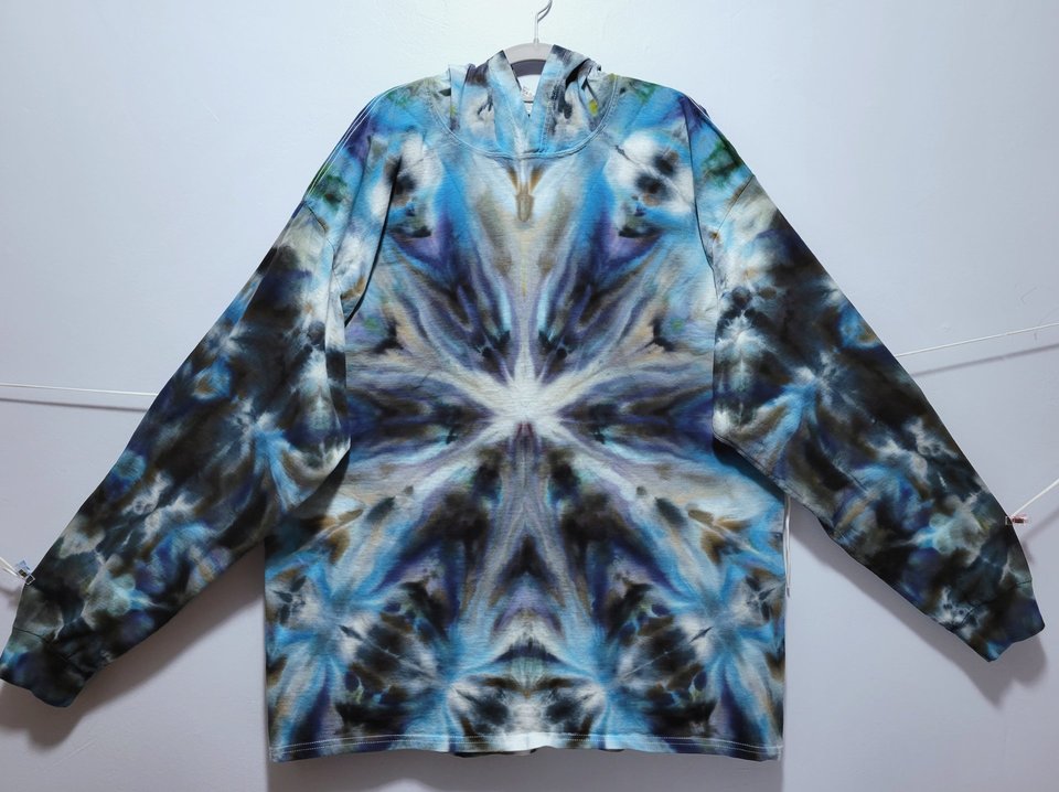 2XL Hooded T-shirt, Mystic Storm Farnsburst