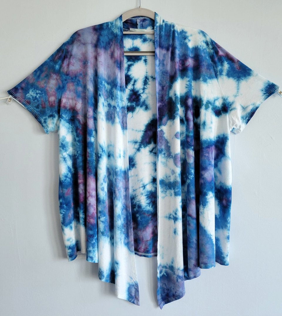 2X Waterfall Short Sleeve Cardigan, Mitosis