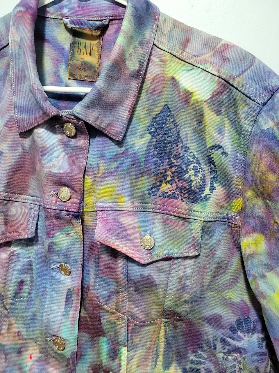 XXL Gap Denim Jacket, Strawberry Cats