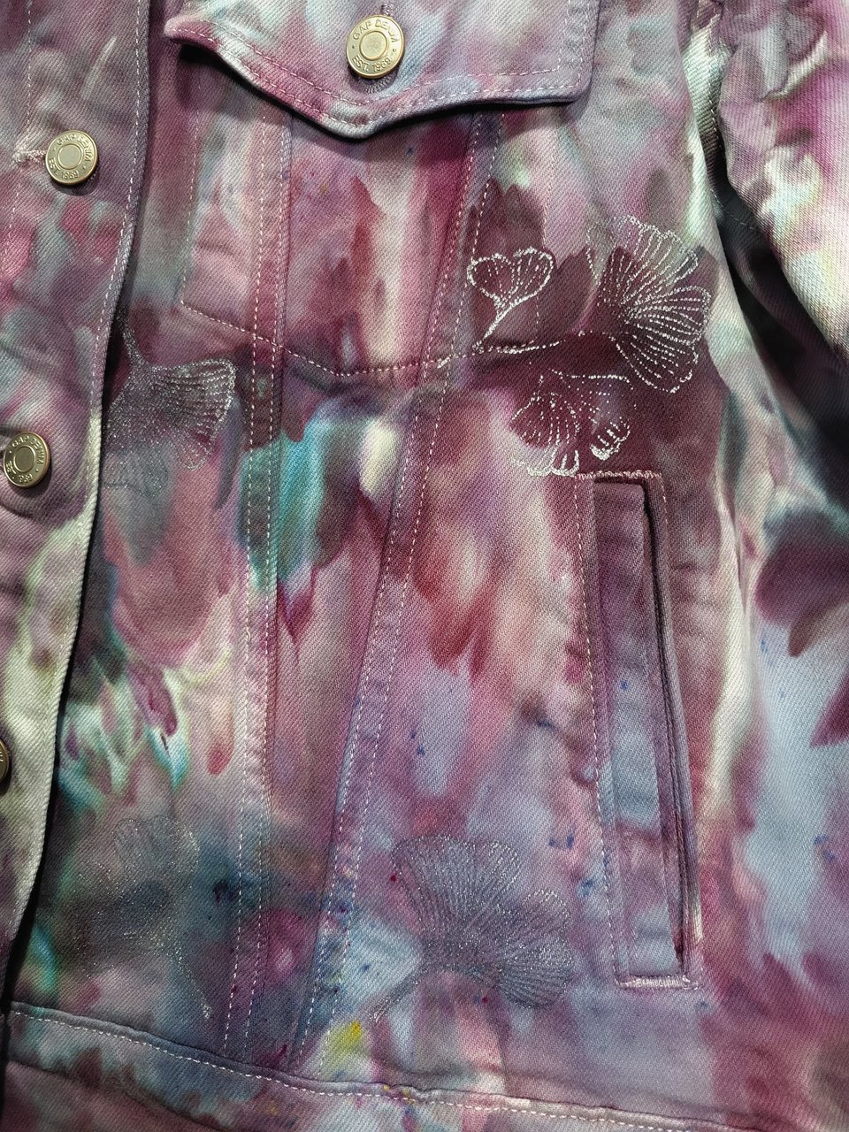L Gap Denim Jacket, Cherry Tree
