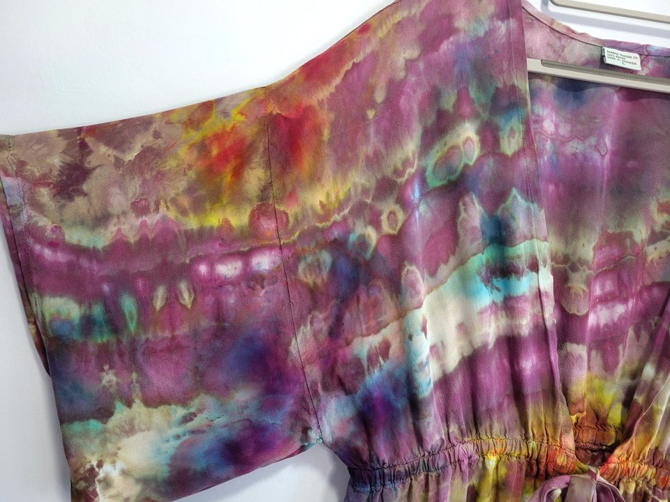 L Kimono Sleeve Robe, Purple Magic