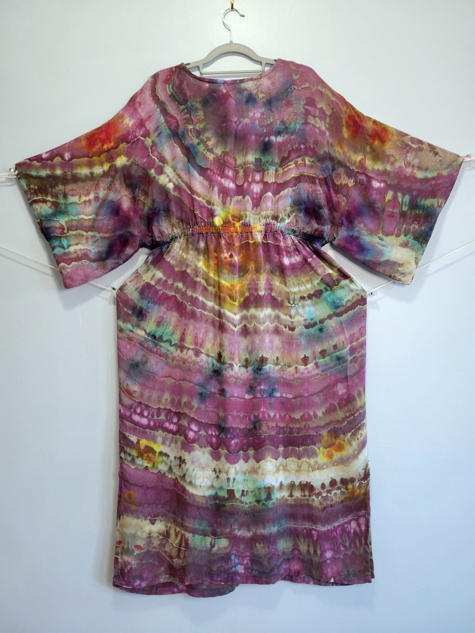 L Kimono Sleeve Robe, Purple Magic