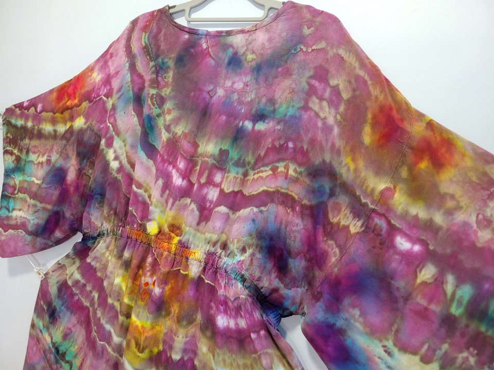 L Kimono Sleeve Robe, Purple Magic