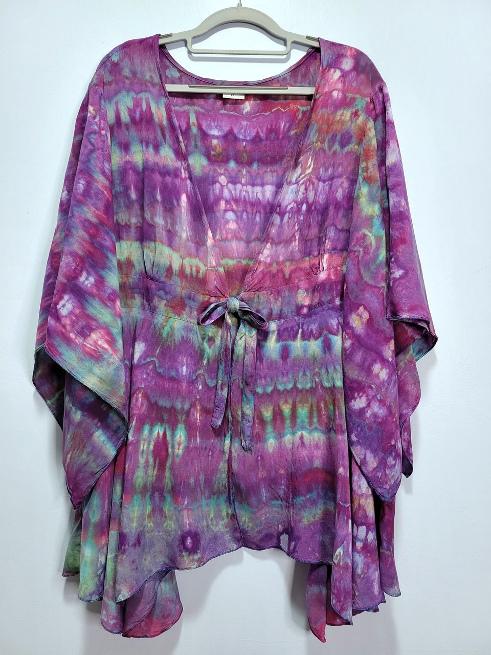 2X Kimono Sleeve Top, Strawberry Skies Arashi