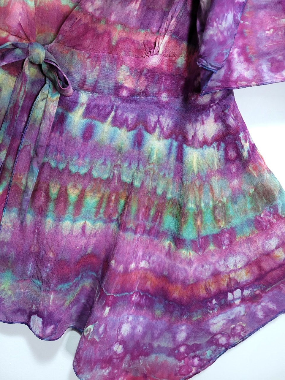 2X Kimono Sleeve Top, Strawberry Skies Arashi