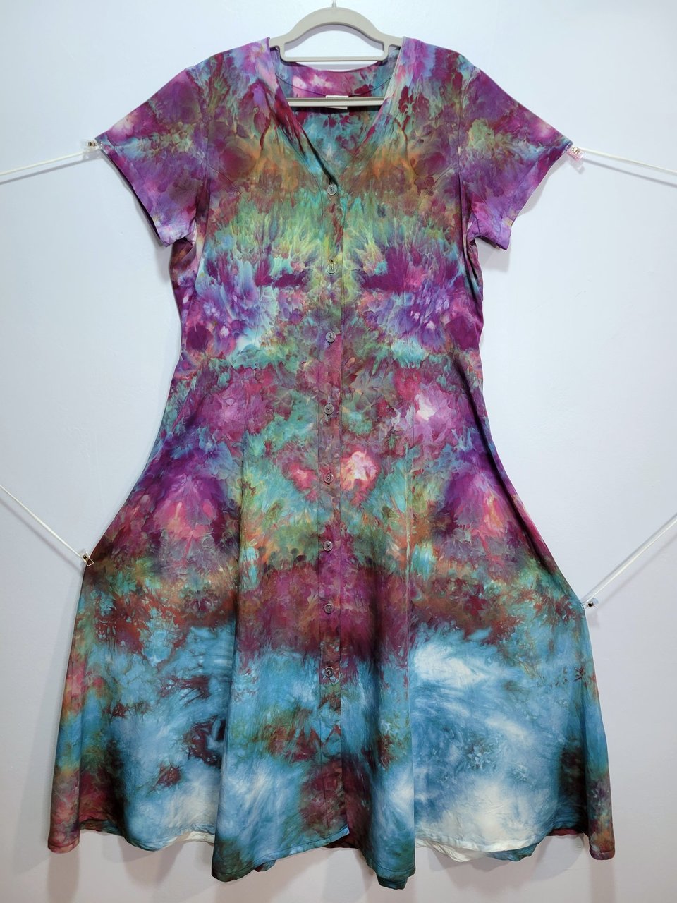 L Button-Up Dress, Defiance Flora