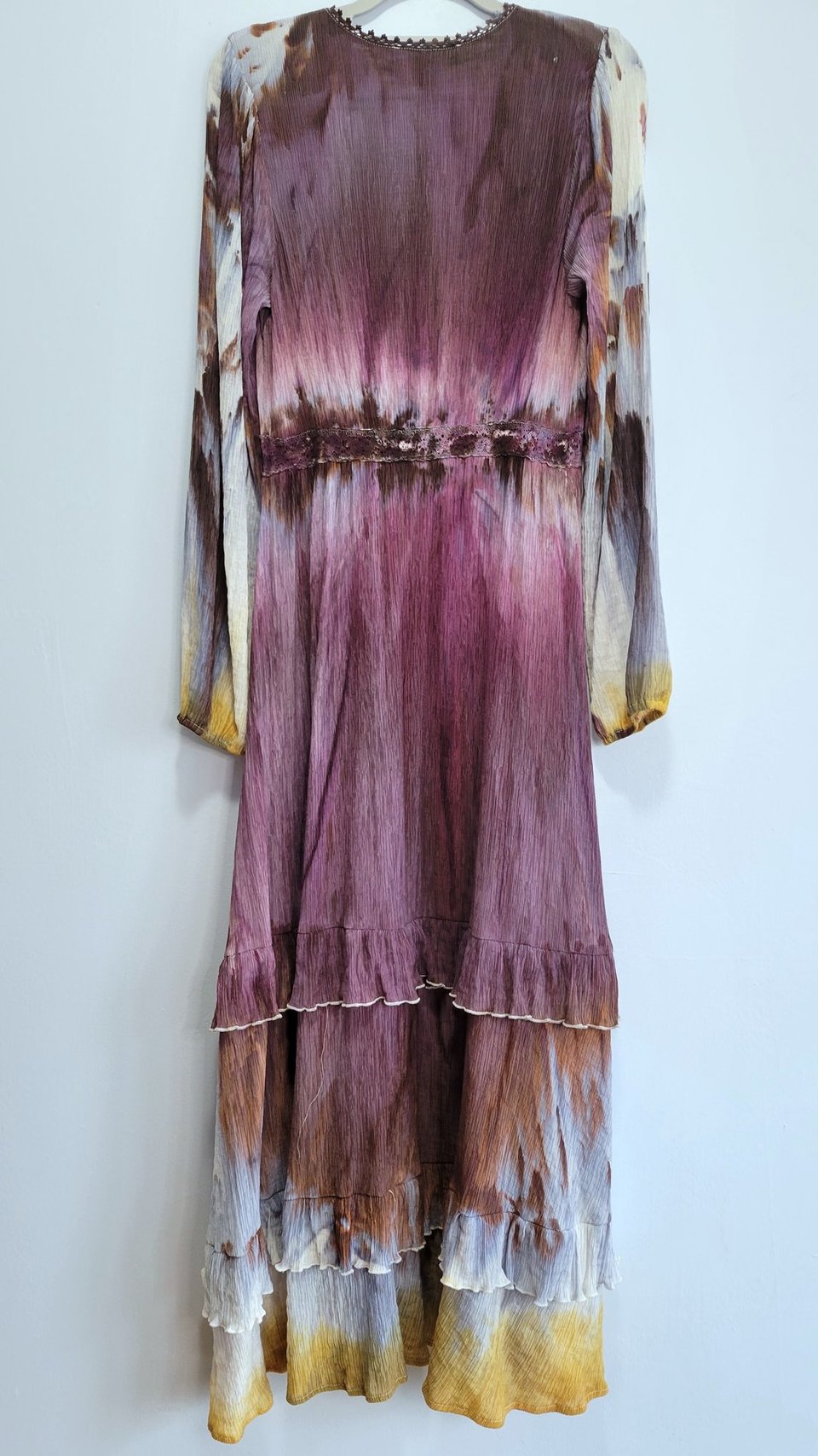 S/M Ruffled Duster, Antique Plum