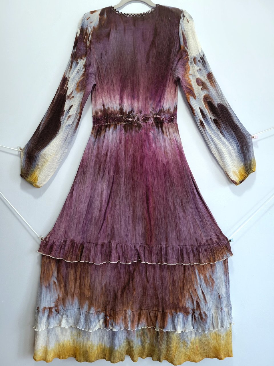 S/M Ruffled Duster, Antique Plum